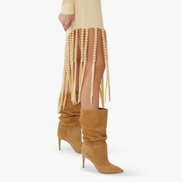 Beautiful Artisan Croatian Suede Boots EUC ❤️ Italian - Picture 2 of 5